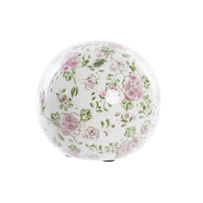 Boule Décorative DKD Home Decor Fleurs Grès (12 x 12 x 12 cm)