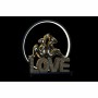 Décoration lumineuse DKD Home Decor Love Résine Lapin love 30 x 11 x 31,5 cm