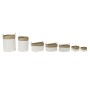 Set de basket DKD Home Decor Blanc Marron Fibre naturelle 41 x 41 x 52,5 cm