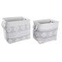Basket set DKD Home Decor 45 x 35 x 40 cm Grey