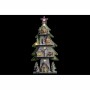 Sapin de Noël DKD Home Decor Rouge Arbre Bleu Rose Bois Vert (23 x 9 x 47 cm) (2 Unités)