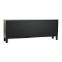 TV furniture DKD Home Decor Black Oriental White Golden White/Black Metal Fir MDF Wood 130 x 26 x 51 cm
