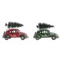 Décorations de Noël DKD Home Decor Rouge Vert Voiture 26 x 11,5 x 16,5 cm (2 Unités)