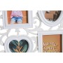 Photo frame DKD Home Decor 8 photos Crystal White PP (58 x 2 x 37,5 cm) (2 Units)