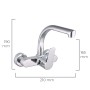 Mixer Tap EDM 01145 Silver Stainless steel Brass
