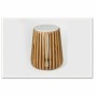 Table d'appoint DKD Home Decor Blanc Naturel Marbre Bois de manguier 47 x 47 x 58 cm