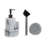 2-in-1 Soap Dispenser for the Kitchen Sink DKD Home Decor Resin Stainless steel 12,6 x 11,4 x 18,6 cm