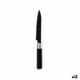 Couteau de cuisine Kinvara KT11-5604M05 Noir Acier inoxydable Plastique 2,5 x 24 x 2,5 cm Marbre (12 Unités)