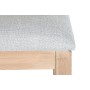 Chaise de Salle à Manger DKD Home Decor Sapin Polyester Gris clair (46 x 61 x 86 cm)