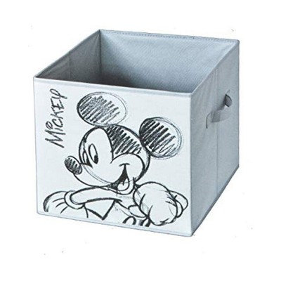 Seau de conteneur Domopak Living Mickey Gris clair Tissu 32 x 32 x 32 cm Rectangulaire
