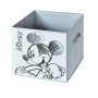 Bucket container Domopak Living Mickey Light grey Cloth 32 x 32 x 32 cm Rectangular
