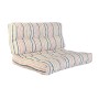 Cushion DKD Home Decor Floor Multicolour Aluminium Stripes 120 x 80 x 16 cm