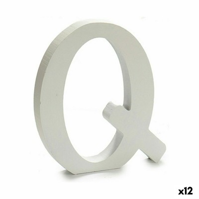 Lettre Pincello Q Blanc 1,8 x 21 x 17 cm (12 Unités)