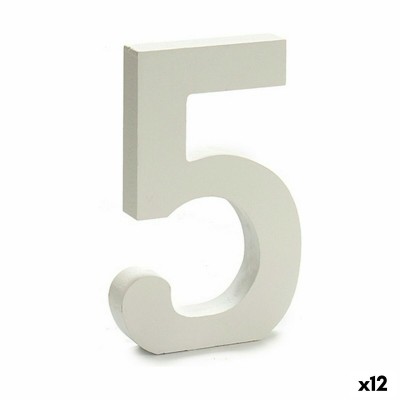 Numéro Pincello 5 Blanc 1,8 x 21 x 17 cm (12 Unités)