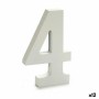 Numéro Pincello 4 Blanc 1,8 x 21 x 17 cm (12 Unités)