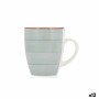 Cup Quid Vita Morning Breakfast Ceramic Blue 350 ml (12 Units)