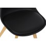Chair DKD Home Decor Black 48 x 55 x 83 cm