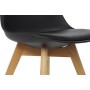 Chaise DKD Home Decor Noir 48 x 55 x 83 cm