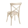 Chaise de Salle à Manger 45 x 42 x 87 cm Bois Blanc Rotin