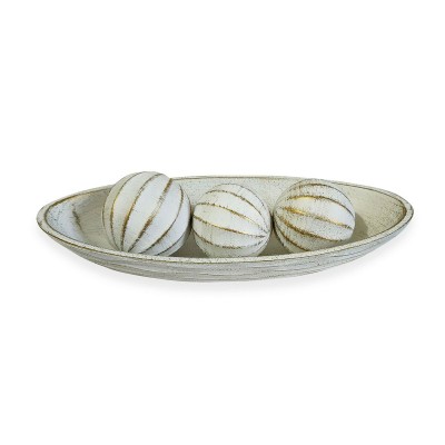 Centre de Table Versa Bois MDF 16,5 x 9 x 36 cm