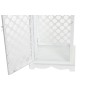 Lantern set DKD Home Decor White Metal Crystal Arab Aged finish 24 x 24 x 74 cm (3 Pieces)