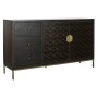 Buffet DKD Home Decor Noir Doré Brun foncé Métal Acacia 160 x 40 x 90 cm