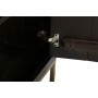 Sideboard DKD Home Decor Black Golden Dark brown Metal Acacia 160 x 40 x 90 cm