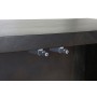 Sideboard DKD Home Decor Black Golden Dark brown Metal Acacia 160 x 40 x 90 cm