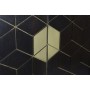 Sideboard DKD Home Decor Black Golden Dark brown Metal Acacia 160 x 40 x 90 cm