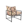 Armchair DKD Home Decor 70 x 75 x 85 cm Black Metal Multicolour