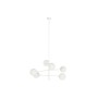 Suspension DKD Home Decor 96 x 73 x 50 cm Verre Métal Blanc 50 W