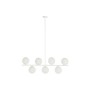 Ceiling Light DKD Home Decor 98 x 45 x 30 cm Crystal Metal White 50 W