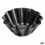 Flan Mould Kinvara 83009 Dark grey Steel 23 x 8,2 x 23 cm (12 Units)