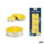 Ensemble de Bougies Ibergarden HL-1010CIT Jaune Métal Cire Citronnelle (24 Unités)