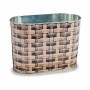 Planter Ibergarden H18A3528D Metal wicker Oval 12,7 x 15 x 23,5 cm (24 Units)