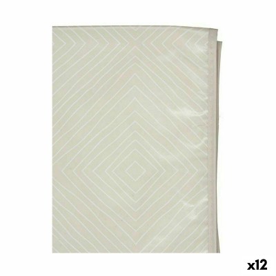 Nappe 10 Jaune Blanc Beige Caoutchouc Losanges 140 x 140 cm (12 Unités)