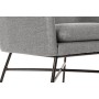 Armchair DKD Home Decor Black Light grey Metal 66 x 62 x 76,5 cm