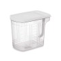 Récipient de Conservation des Aliments Kinvara 02 1507 Gris Transparent 2,5 L 20,5 x 17 x 13 cm (24 Unités)