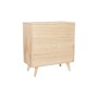 Sideboard DKD Home Decor Natural Metal Rattan Rubber wood 73,5 x 35 x 78 cm