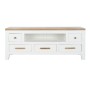 TV furniture DKD Home Decor White Brown Acacia Mango wood 125 x 40 x 50 cm