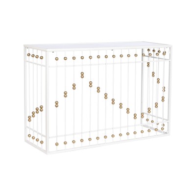 Meuble d'Entrée Home ESPRIT Blanc Doré 120 x 40 x 80 cm