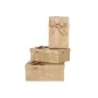 Set of decorative boxes Pincello 139 Beige Cardboard Stripes Lasso 3 Pieces