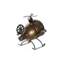 Table clock Home ESPRIT Black Golden Loft Helicopter (2 Units)