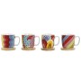 Coffee Set DKD Home Decor Multicolour Coral Bamboo Dolomite Modern 180 ml