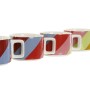 Piece Coffee Cup Set DKD Home Decor White Multicolour Light brown Metal Bamboo Dolomite 260 ml