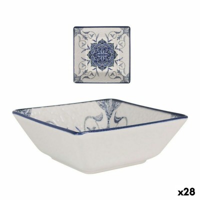 Snack Bowl La Mediterránea Rosetta Porcelain 13 x 13 x 5 cm (28 Units)
