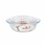 Casserole with lid Quttin 63095 Glass 33 x 20 x 13 cm (3 Units)