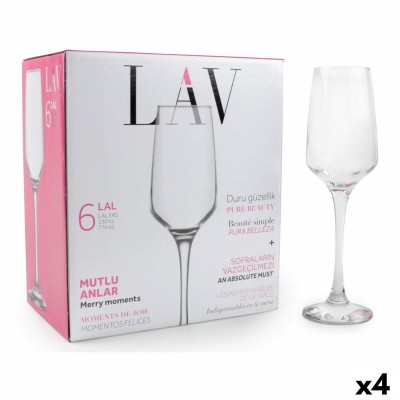 Champagne glass LAV Lal 6 Pieces (4 Units)