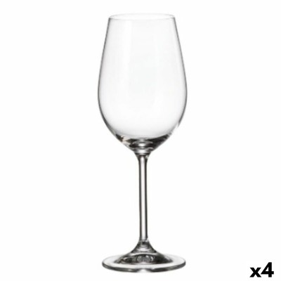 Wine glass set Bohemia Crystal Clara White 350 ml 6 Pieces (6 Units) (4 Units)