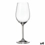 Set de verres à vin Bohemia Crystal Clara Blanc 350 ml 6 Pièces (6 Unités) (4 Unités)